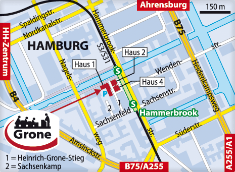 Lageplan Grone-GeSo Hammerbrook.