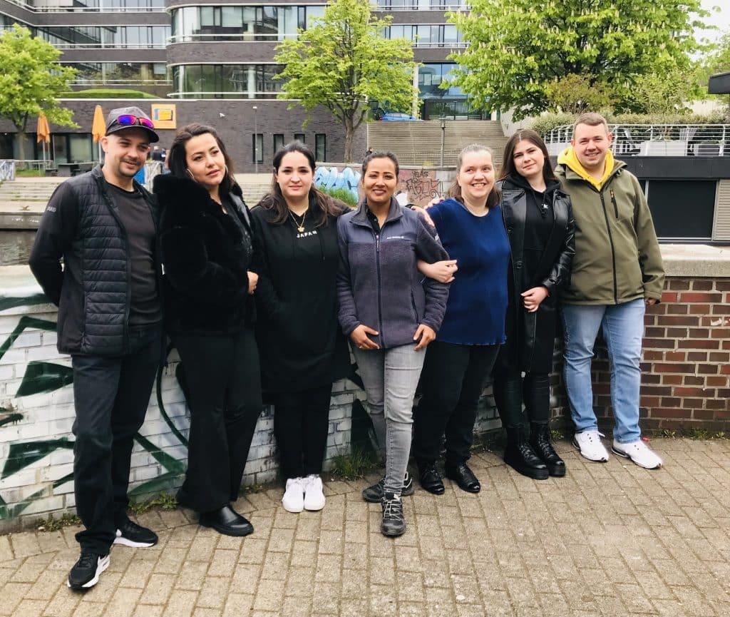 Teilnehmer Maßnahme Pflege Eignungsfeststellung.